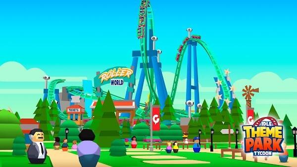 idle theme park