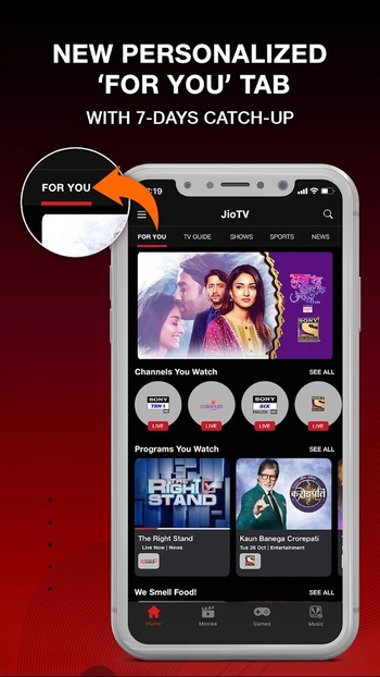 jio tv live