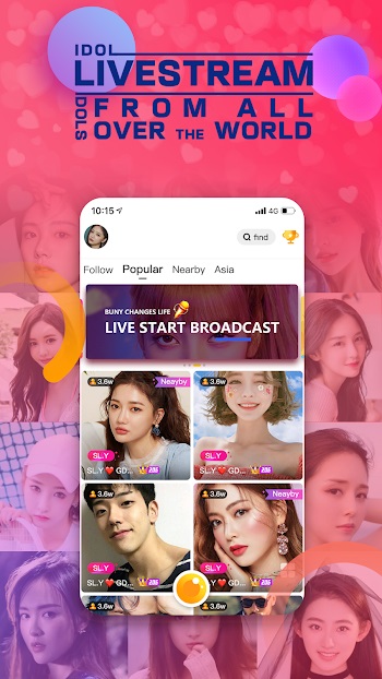 bunny live streaming app