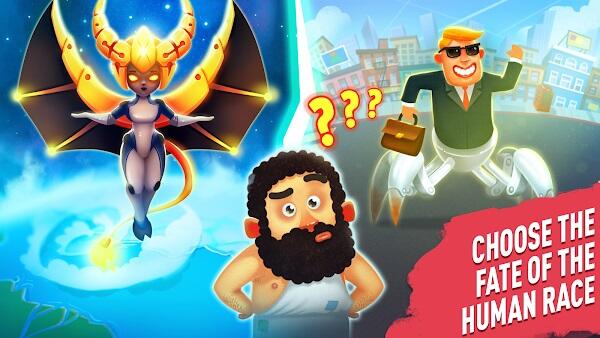 human evolution clicker game mod apk (unlimited money and gems)