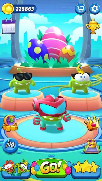 om nom run mod apk unlimited money