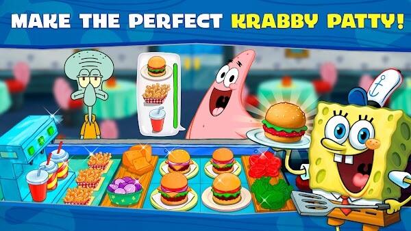 spongebob krusty cook off mod apk unlimited money and gems