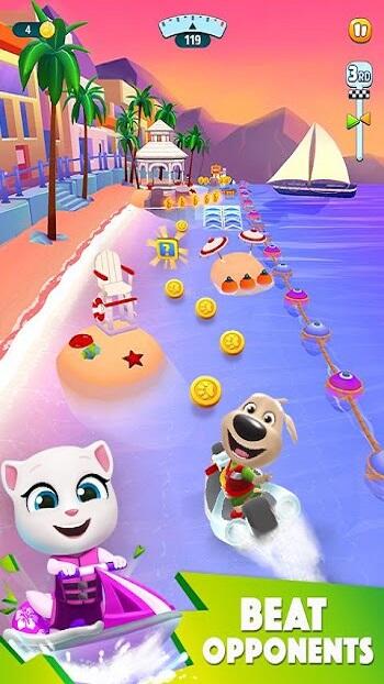 talking tom jetski 2 mod apk unlimited money and gems